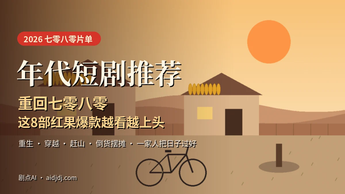 2026年代短剧推荐：重回七零八零，这8部红果爆款越看越上头